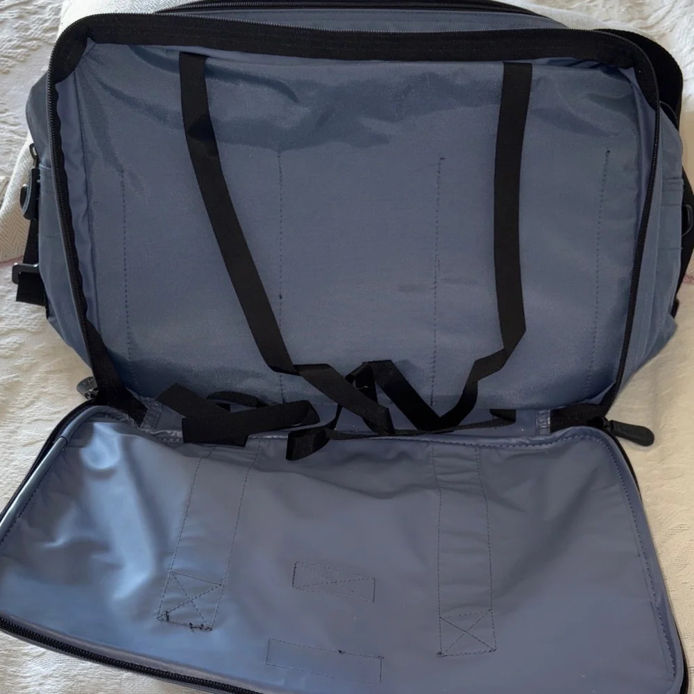 Vintage Rare Lands' End Unisex Slate Blue Weekender/Laptop Bag